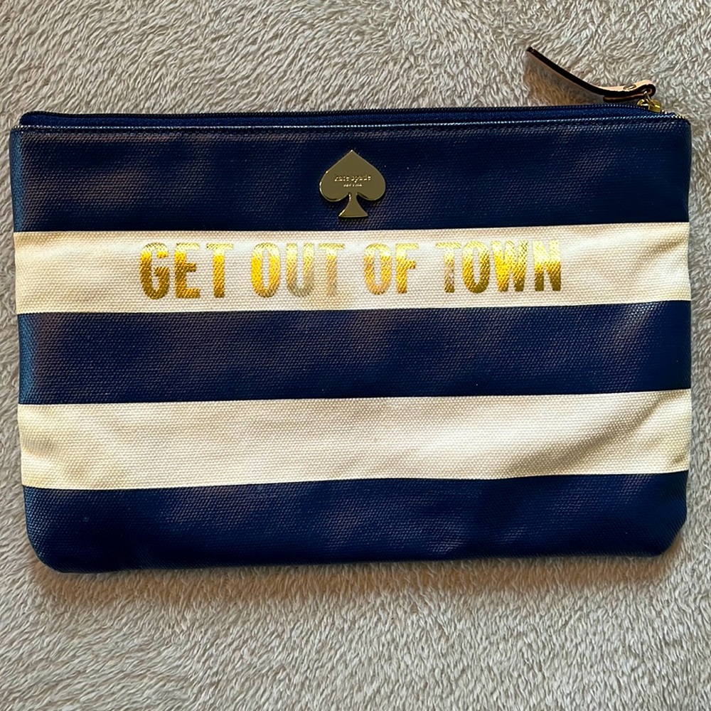 Kate spade clutch Get out of town